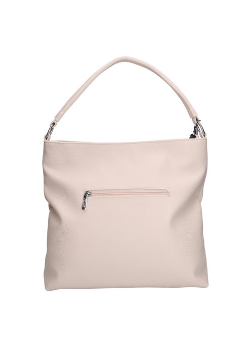 Karen Bina bézs virágos rostbőr női válltáska