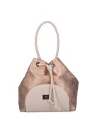 Karen Amosa rose gold-bézs rostbőr női kézitáska