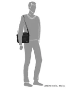 Oldaltáska ENRICO BENETTI Cornell 47147 Fekete Férfi