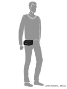 Övtáska ENRICO BENETTI Garda 46052 001 Fekete Férfi