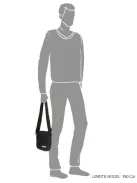 Oldaltáska ENRICO BENETTI Amsterdam 54295 001  Fekete Férfi