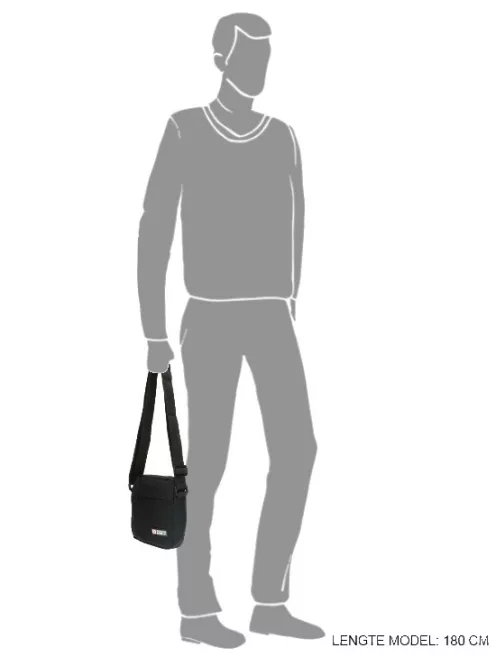 Oldaltáska ENRICO BENETTI Amsterdam 54295 001  Fekete Férfi