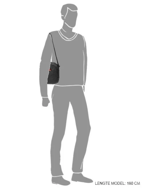 Oldaltáska ENRICO BENETTI Cornell 47137 001 Fekete Férfi 