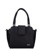 Karen Oliwia fekete rostbőr női kézitáska