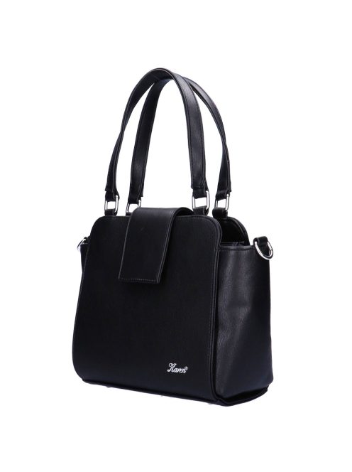 Karen Oliwia fekete rostbőr női kézitáska