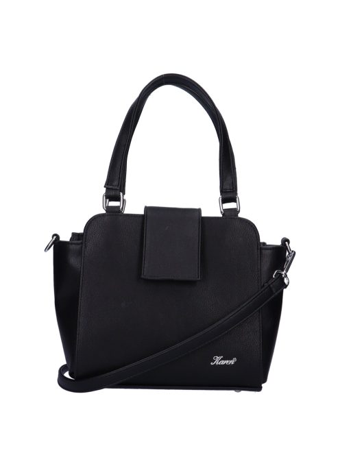 Karen Oliwia fekete rostbőr női kézitáska