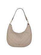 Travelite Barbara Cozy bézs steppelt női oldaltáska