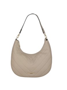 Travelite Barbara Cozy bézs steppelt női oldaltáska