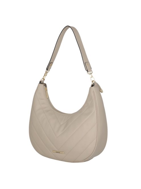 Travelite Barbara Cozy bézs steppelt női oldaltáska