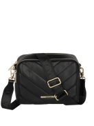 Travelite Barbara Cozy fekete steppelt női oldaltáska