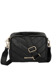 Travelite Barbara Cozy fekete steppelt női oldaltáska