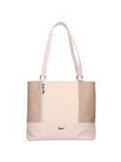 Karen Olga drapp-bézs rostbőr női válltáska