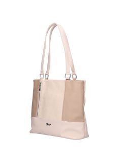 Karen Olga drapp-bézs rostbőr női válltáska