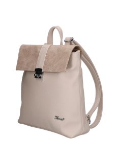 Karen Anter bézs virágos rostbőr női hátizsák