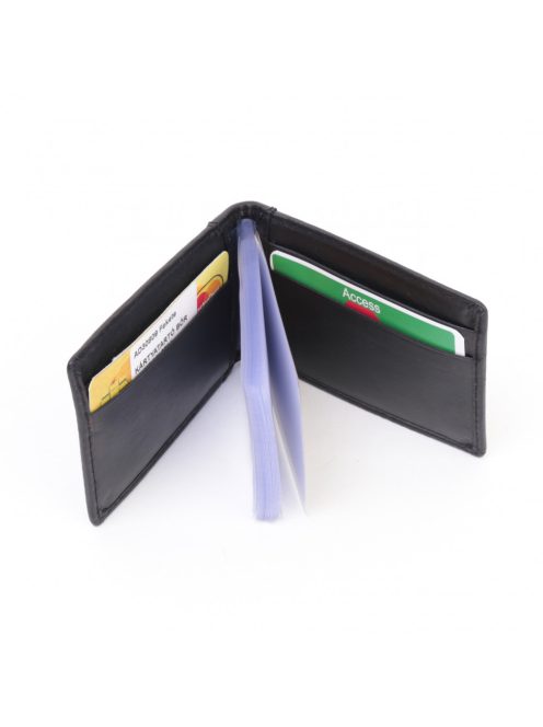 Kártyatartó La Scala AD30809 Fekete bőr