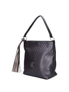 Karen Ce-Mimi antracit steppelt rostbőr női válltáska