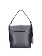 Karen Ce-Mimi antracit steppelt rostbőr női válltáska