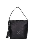 Karen Ce-Mimi fekete steppelt rostbőr női válltáska