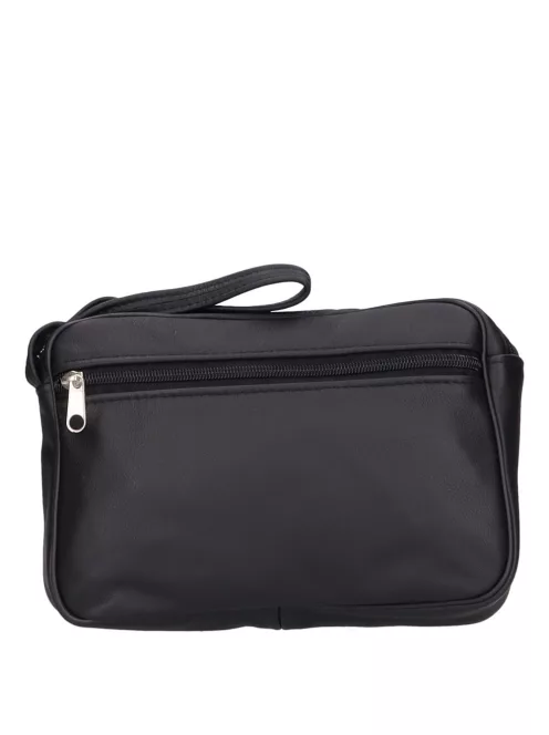 Autóstáska szimpla 0114-0013 férfi fekete bőr 