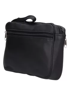 Autóstáska szimpla 0114-0013 férfi fekete bőr 