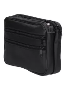 Autóstáska dupla nagy 0114-0016 férfi fekete bőr 