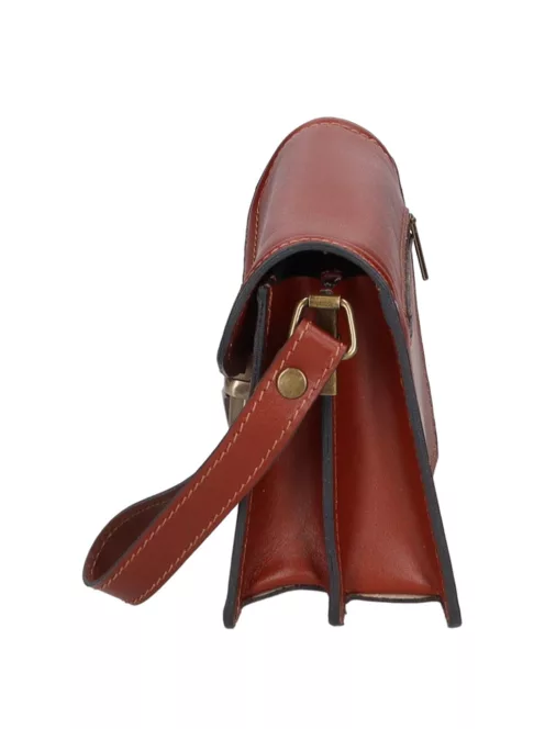 Olasz bőr világos barna autóstáska