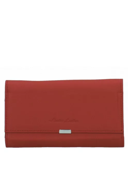 Pincér brifkó Piros patentos bőr 7411