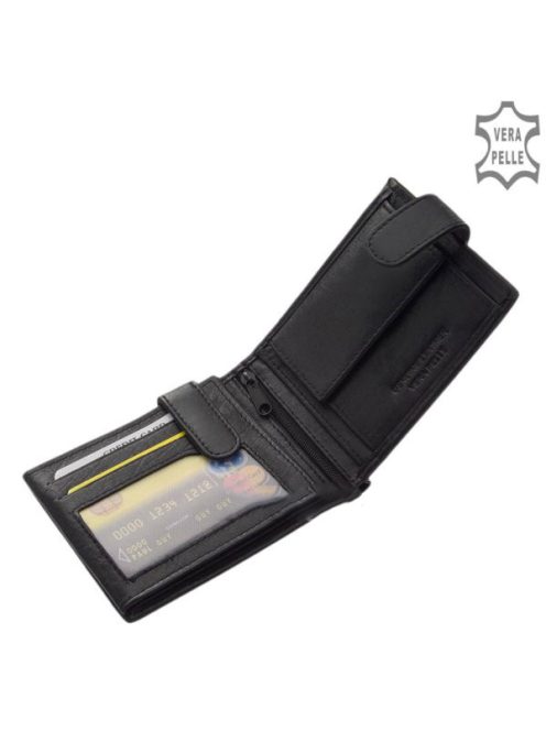 La Scala DBO-43 fekete bőr férfi pénztárca 