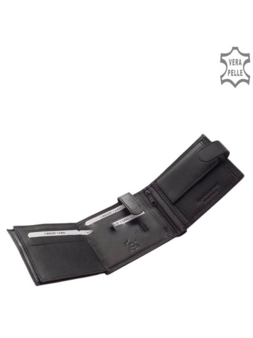 La Scala DBO-43 fekete bőr férfi pénztárca 