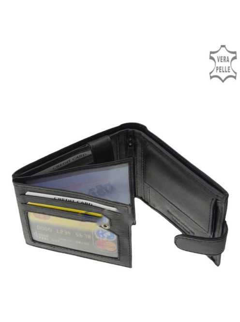 La Scala DBO-43 fekete bőr férfi pénztárca 