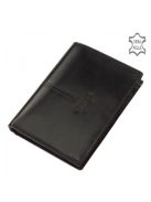 Pénztárca Vester VCS826 Fekete bőr álló