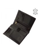 Pénztárca Vester VCS826 Fekete bőr álló