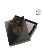 Pénztárca Vester VCS826 Fekete bőr álló