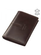 Pénztárca Vester VCS826 Barna bőr álló