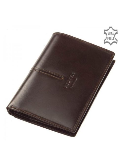 Pénztárca Vester VCS826 Barna bőr álló