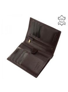 Pénztárca Vester VCS826 Barna bőr álló