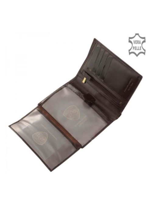 Pénztárca Vester VCS826 Barna bőr álló
