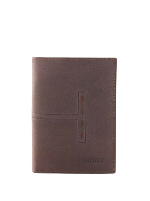 Pénztárca Synchrony  VD 11209 Barna bőr álló