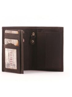 Pénztárca Synchrony  VD 11209 Barna bőr álló