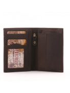 Pénztárca Synchrony  VD 11209 Barna bőr álló