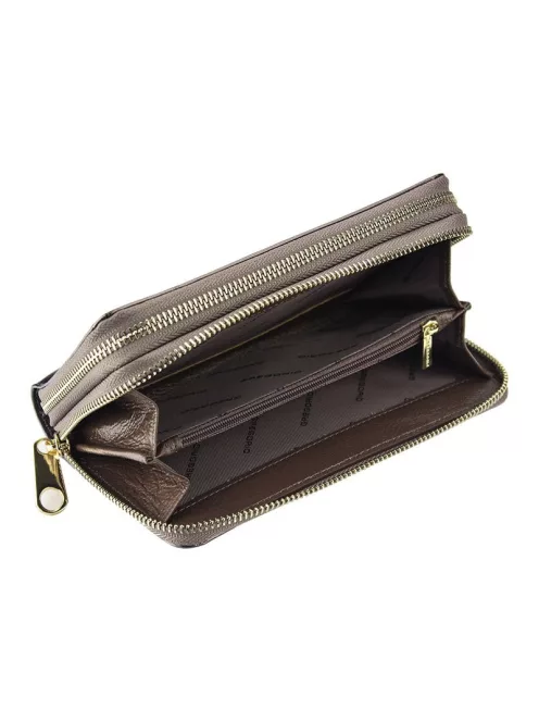 Gregorio BT-118 fekete elöl kártyatartós lepkés lakk bőr női pénztárca