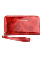 Gregorio BT-119 piros lepkés lakk bőr női pénztárca