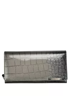Gregorio BC-106 szürke lakk bőr női pénztárca