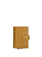 Beagles A-serie okkersárga bőr okos kártyatartó