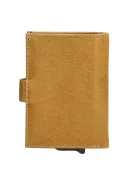 Beagles A-serie okkersárga bőr okos kártyatartó