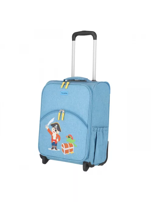 Travelite Youngster kék kalózos 2 kerekű gyerek bőrönd