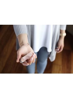 Kulcstartó Orbitkey KEY ORGANISER 2.0 Bk/Rose Gold-Blush bőr