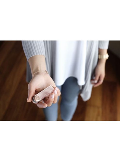 Kulcstartó Orbitkey KEY ORGANISER 2.0 Bk/Rose Gold-Blush bőr