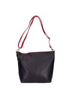 Táska OLASZ BŐR 003 Fekete-Piros