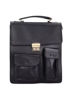 Aktatáska álló nagy két zseb Fekete